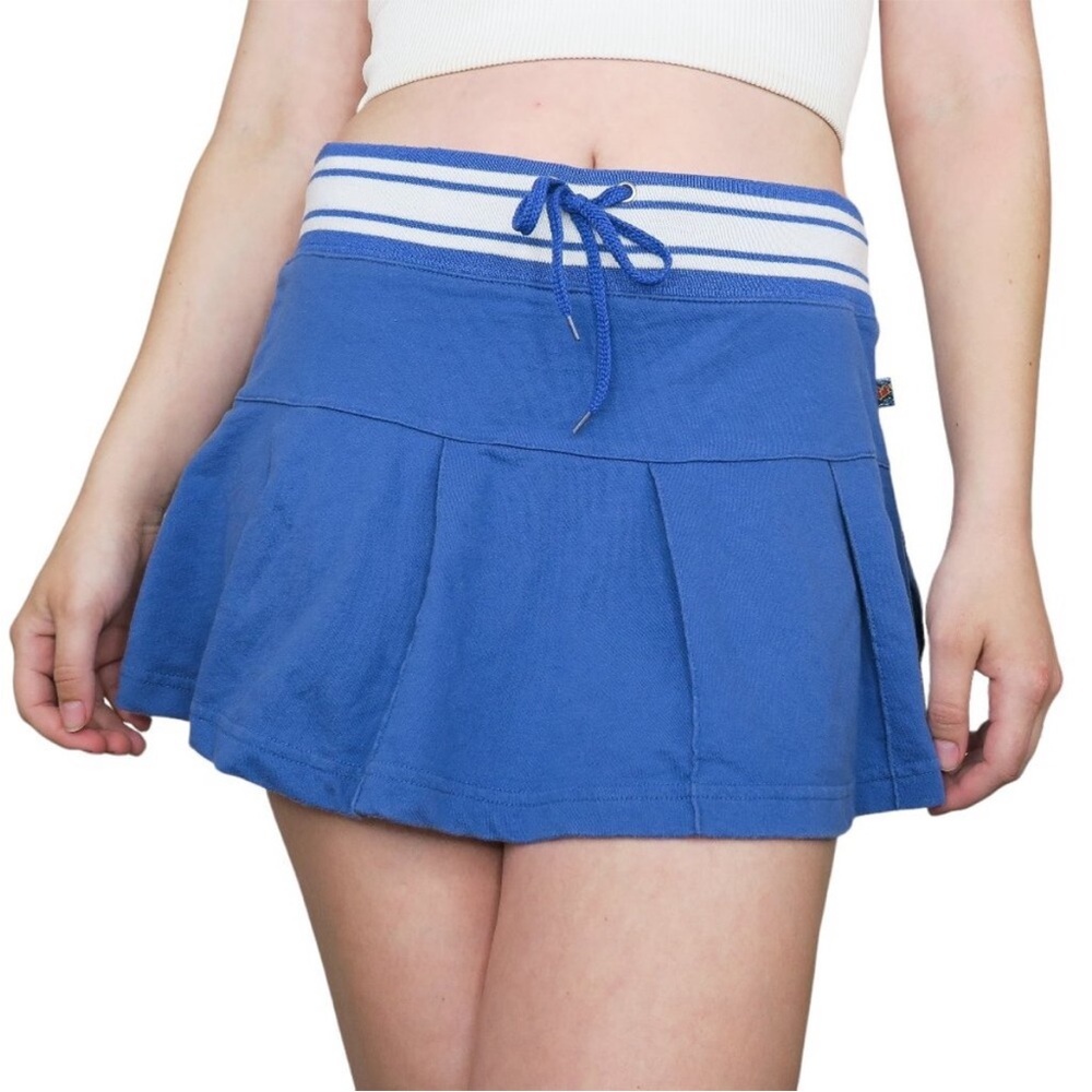 Y2K BIG FLIRT red skirt pleated micro mini skirt 0079 sexy tennis kawaii vintage - Picture 3 of 15